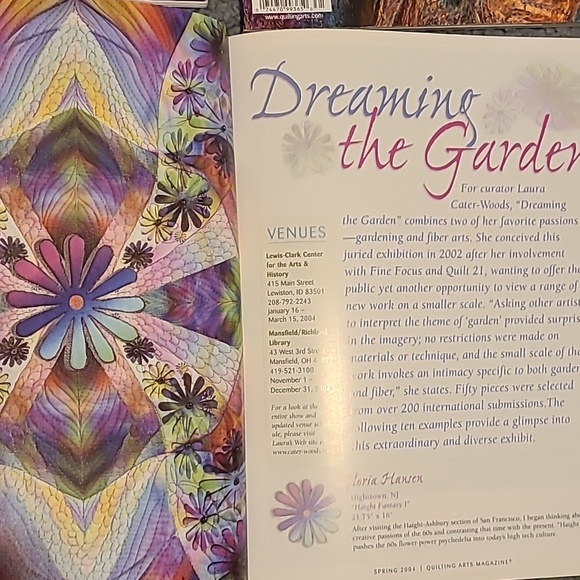 Quilting Arts Magazines, 4 (2002-2004) Sewing Free Motion Embrodery Art Quilts - Picture 14 of 16